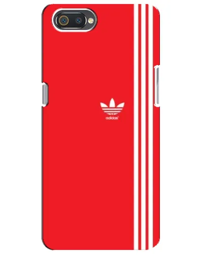 Чехол для Realme C2 с картинкой «Красный минимализм Adidas»