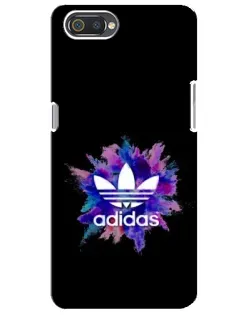 Чехол для Realme C2 с картинкой «Взрыв красок Adidas»