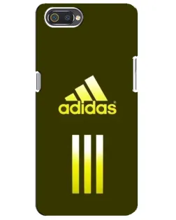 Чехол для Realme C2 с картинкой «Оливковый градиент Adidas»