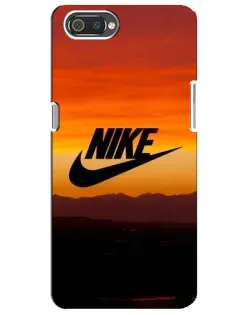 Чехол для Realme C2 с картинкой «Nike — вечерний горизонт»