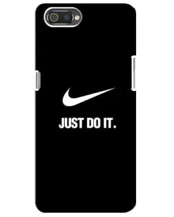 Чехол для Realme C2 с картинкой «Классический принт Nike»