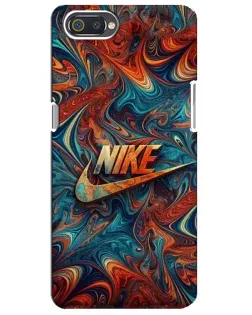 Чехол для Realme C2 с картинкой «Nike в абстракции»