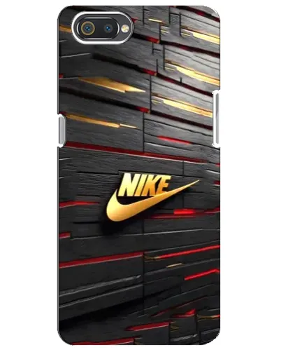 Чехол для Realme C2 с картинкой «Золотой Nike на металле» Чехол для Realme C2 с картинкой «Золотой Nike на металле»