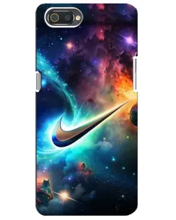 Чехол для Realme C2 с картинкой «Космический Nike Swoosh»