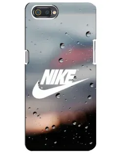 Чехол для Realme C2 с картинкой «Nike в стиле ретро»