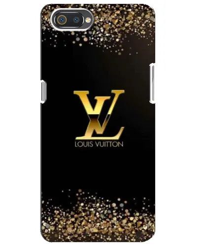 Чехол для Realme C2 с картинкой «LV — золотые искры»