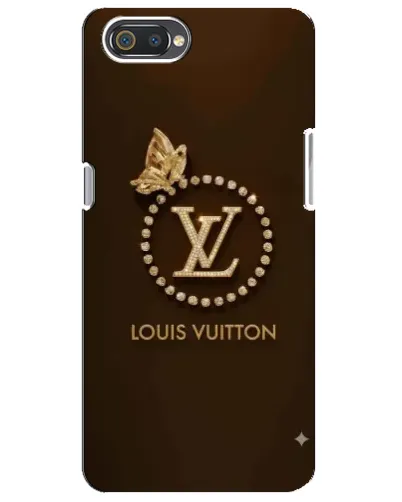 Чехол для Realme C2 с картинкой «LV — золотая печать»
