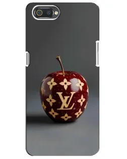 Чехол для Realme C2 с картинкой «Красное яблоко LV»