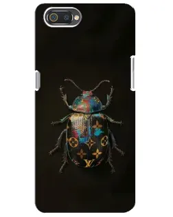 Чехол для Realme C2 с картинкой «LV — мраморный принт»