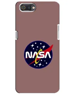 Чехол для Realme C2 с картинкой «NASA — ретро космос»