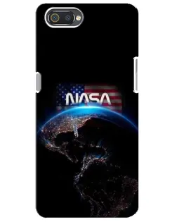 Чехол для Realme C2 с картинкой «Земля из космоса NASA»