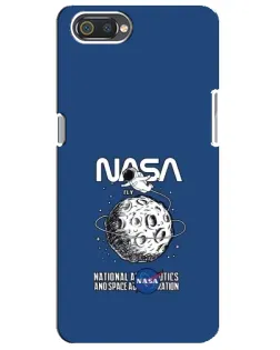 Чехол для Realme C2 с картинкой «NASA — лунная миссия»