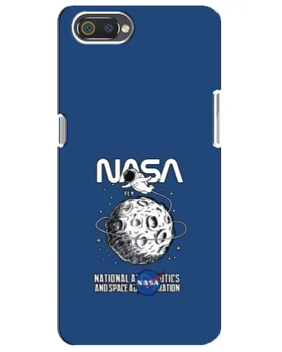 Чехол для Realme C2 с картинкой «NASA — лунная миссия»