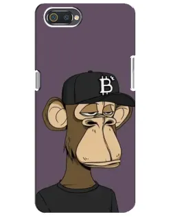 Чехол для Realme C2 с картинкой «Bored Ape в кепке»