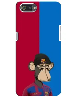 Чехол для Realme C2 с картинкой «Bored Ape — фанат Барсы»