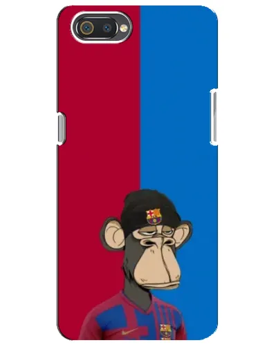 Чехол для Realme C2 с картинкой «Bored Ape — фанат Барсы»