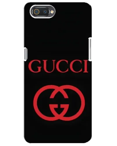 Чехол для Realme C2 с картинкой «Gucci — красный логотип»