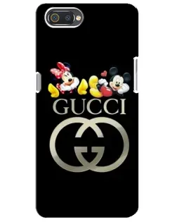 Чехол для Realme C2 с картинкой «Gucci — герои Disney»