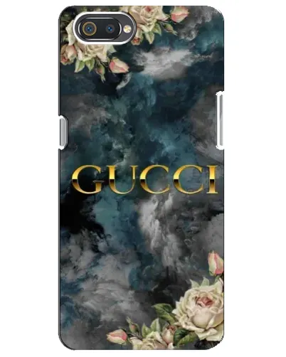 Чехол для Realme C2 с картинкой «Абстрактные цветы Gucci»