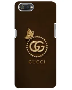 Чехол для Realme C2 с картинкой «Gucci — золотая бабочка»