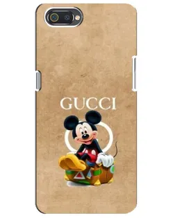Чехол для Realme C2 с картинкой «Микки Маус Gucci — крафт»