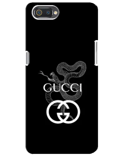 Чехол для Realme C2 с картинкой «Gucci — серебряная змея»