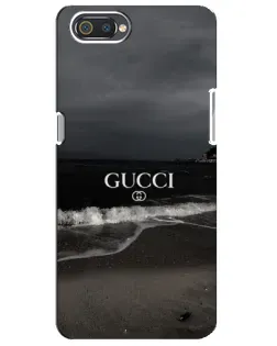 Чехол для Realme C2 с картинкой «Gucci — морской прибой»