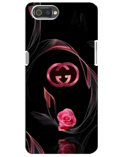Чехол для Realme C2 с картинкой «Gucci — неоновая роза»
