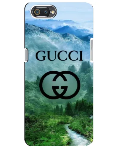 Чехол для Realme C2 с картинкой «Gucci — горный пейзаж»