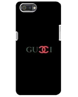 Чехол для Realme C2 с картинкой «Gucci — красный градиент»