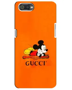 Чохол для Realme C2 з картинкою «Міккі Маус Gucci — помаранч»