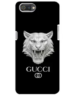 Чохол для Realme C2 з картинкою «Gucci — срібний лев»