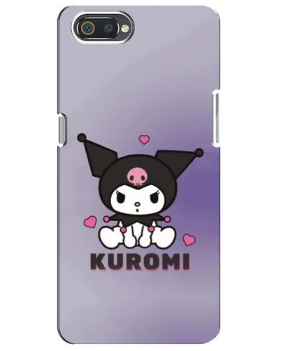Чехол для Realme C2 с картинкой «Kuromi — фиолетовый арт»