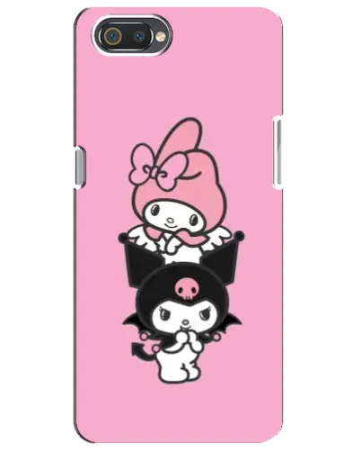 Чехол для Realme C2 с картинкой «My Melody и Kuromi»