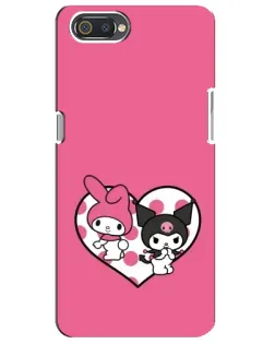 Чохол для Realme C2 з картинкою «Kuromi та My Melody»
