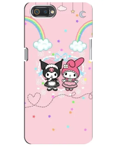Чехол для Realme C2 с картинкой «My Melody и Kuromi»