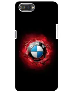 Чехол для Realme C2 с картинкой «Логотип BMW — вспышка»