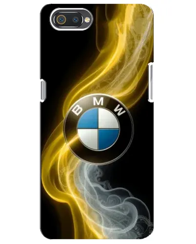 Чехол для Realme C2 с картинкой «Золотистый дым BMW»