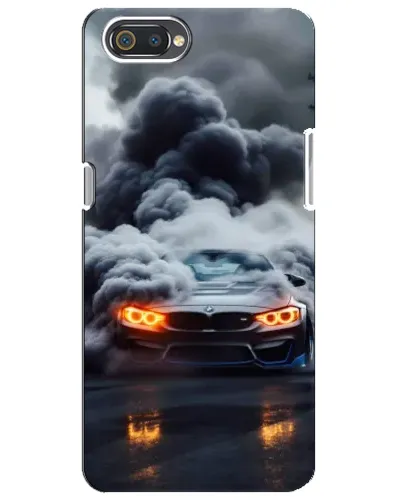 Чехол для Realme C2 с картинкой «BMW в дыму»