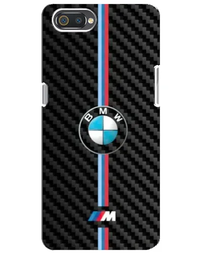 Чехол для Realme C2 с картинкой «Эмблема BMW и карбон»