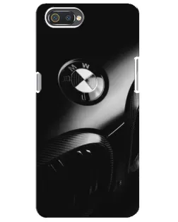 Чехол для Realme C2 с картинкой «Эмблема BMW — макро»