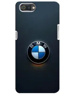 Чехол для Realme C2 с картинкой «Логотип BMW — минимализм»