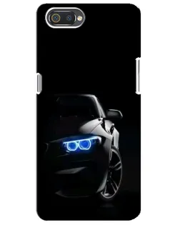 Чехол для Realme C2 с картинкой «BMW — ночной взгляд»