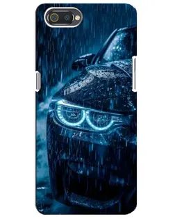 Чехол для Realme C2 с картинкой «BMW под дождем»