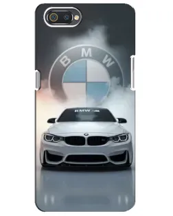 Чехол для Realme C2 с картинкой «BMW в белом дыму»