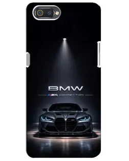 Чехол для Realme C2 с картинкой «BMW сквозь ночной город»
