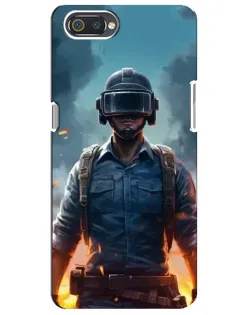 Чохол для Realme C2 з картинкою «PUBG — реалістичний герой»