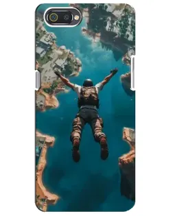 Чохол для Realme C2 з картинкою «PUBG — вільне падіння»