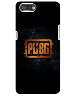 Чохол для Realme C2 з картинкою «PUBG — золотий логотип»