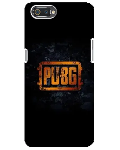Чохол для Realme C2 з картинкою «PUBG — золотий логотип»